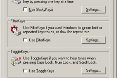 Windows 2000 - Accessibility Options - Keyboard
