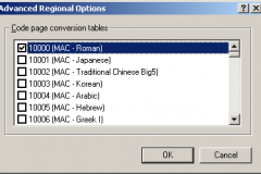Windows 2000 - Advanced Regional Options