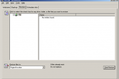 Windows 2000 - Backup - Restore