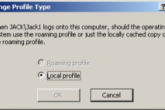 Windows 2000 - Change Profile Type - Local Profile