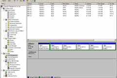 Windows 2000 - Computer Management - Disk Management