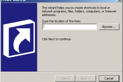 Windows 2000 - Create Shortcut
