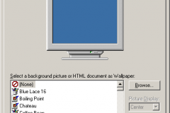 Windows 2000 - Display Properties - Background