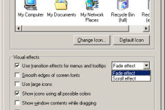 Windows 2000 - Display Properties - Effects