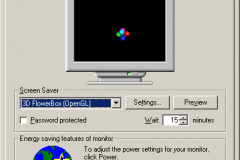 Windows 2000 - Display Properties - Screen Saver