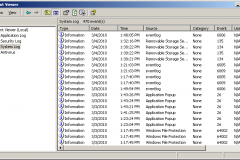 Windows 2000 - Event Viewer - System Log