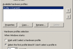 Windows 2000 - Hardware Profiles