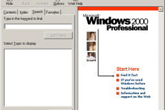 Windows 2000 - Help - Search