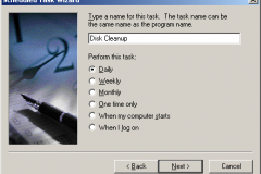 Windows 2000 - Scheduled Task Wizard - Task Name