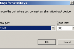 Windows 2000 - Settings for SerialKeys