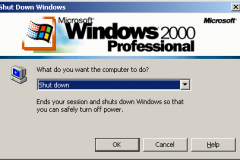 Windows 2000 - Shut Down Windows