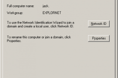 Windows 2000 - System Properties - Network Identification