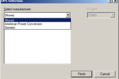 Windows 2000 - UPS Selection