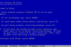 1. Windows 98 Installation