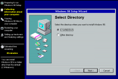 6. Windows 98 Installation