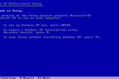 2. Windows XP Installation