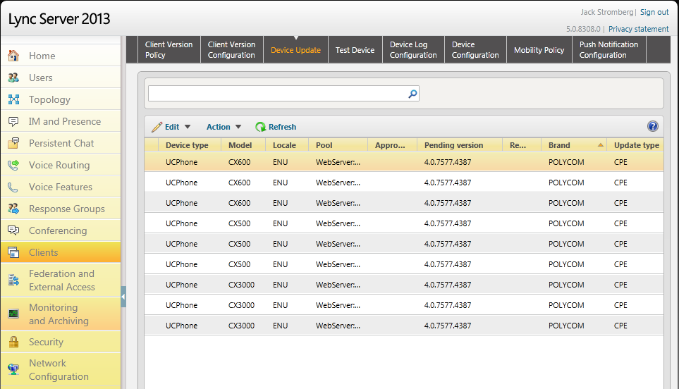 polycom cx600 firmware update