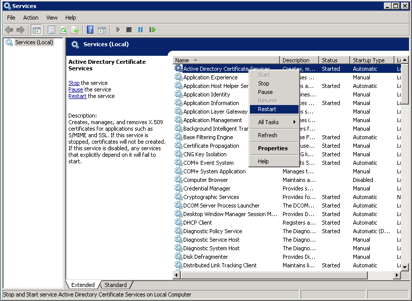 Active Directory Certification