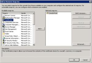 gui certificate enterprise