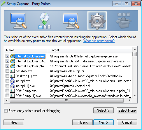 Setup Capture - Entry Points - Internet Explorer 9