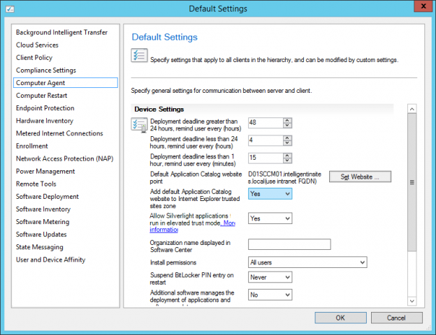 System Center 2012 R2 Configuration Manager - Client Web Service Point ...