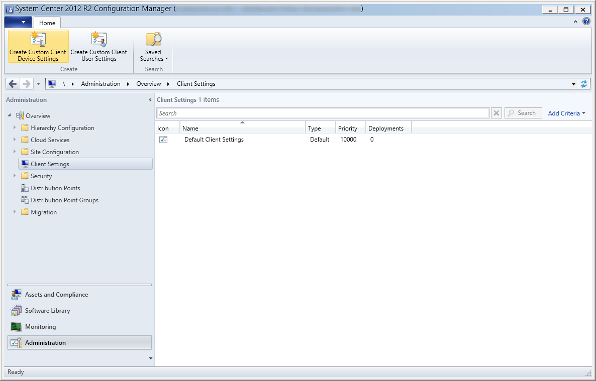 Configuration Manager Client