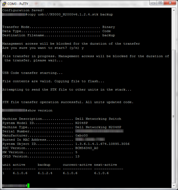 [HowTo] Upgrade the firmware on a Dell PowerConnect N2000/3000 series