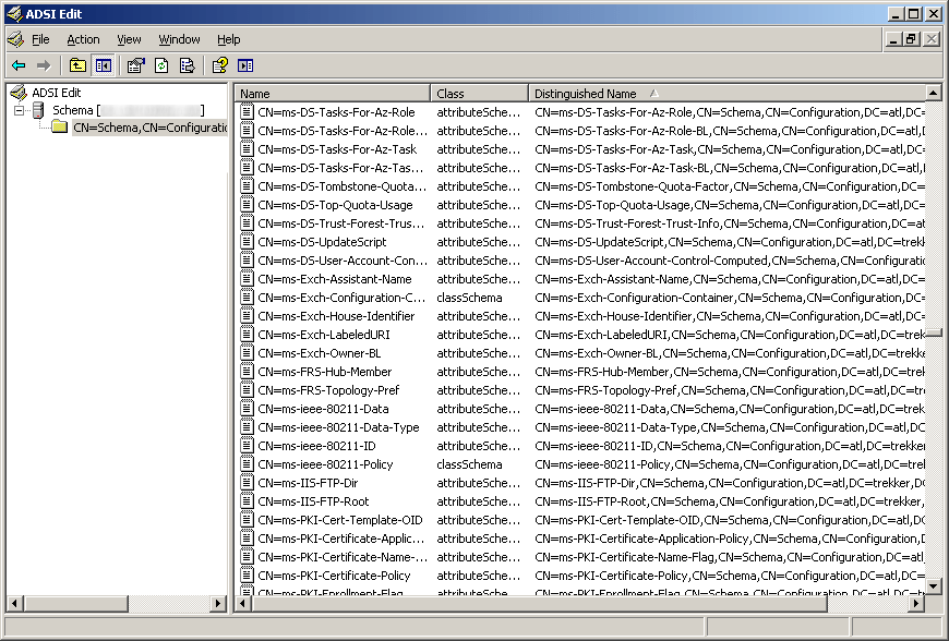 ADSI Edit - Server 2003 R2 - BitLocker
