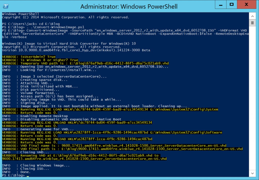 Convert Windowsimage And Windows Server Iso Powershell Execute Hot Sex Picture 3741