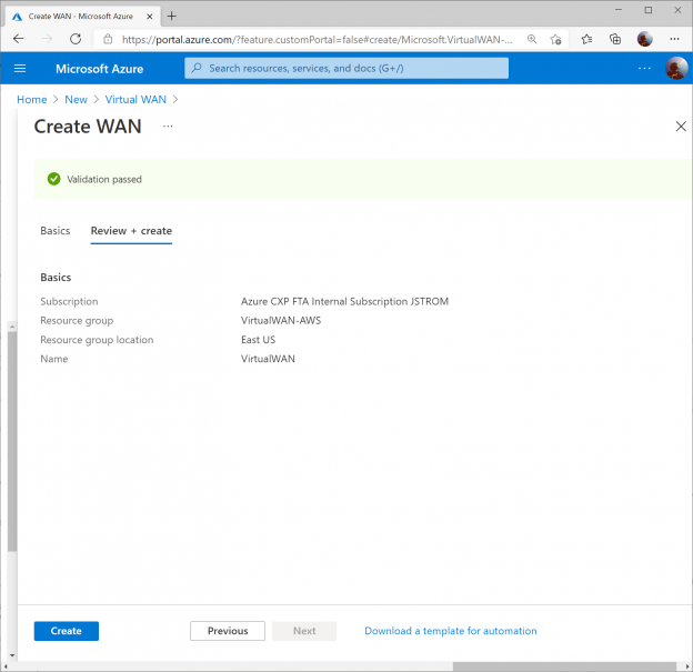 Establishing An Aws Vpn Tunnel To Azure Virtual Wan; Active Active Bpg 